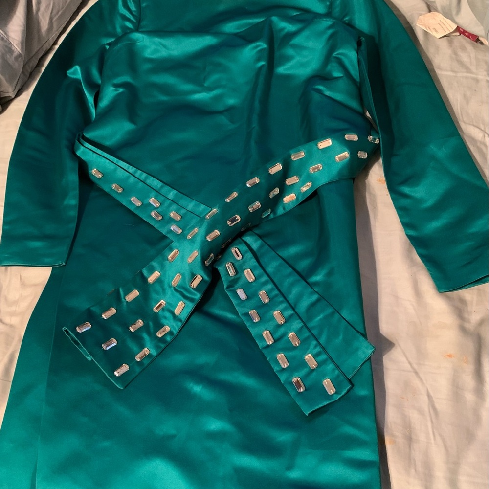 Silk Embellished Jeweled Tunic and Pants Size PS